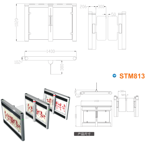 泰州姜堰区速通门STM813